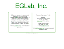 Tablet Screenshot of eglab.com